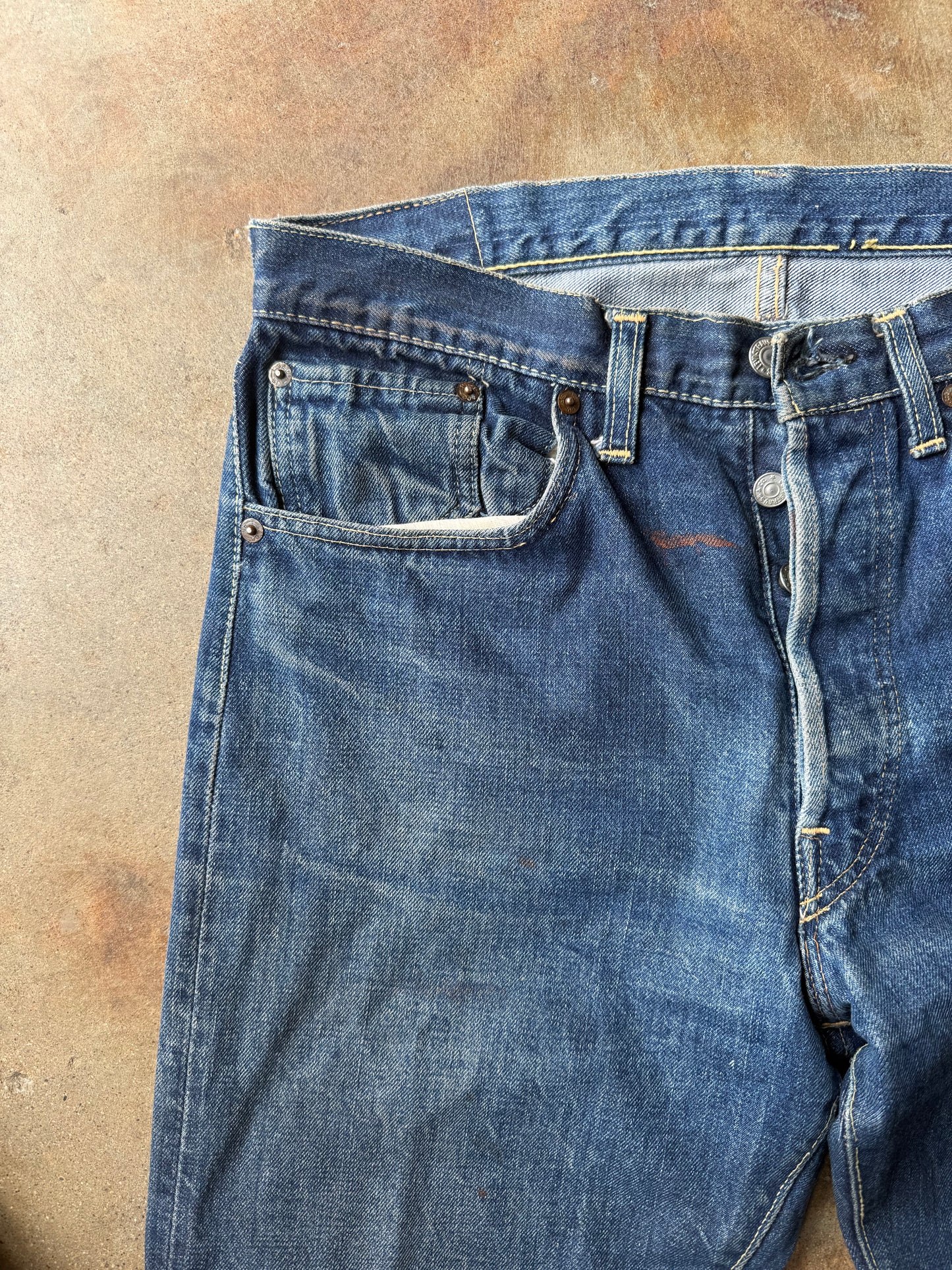 1950’s-60’s Levi’s 501 Button Fly Denim | 34X34