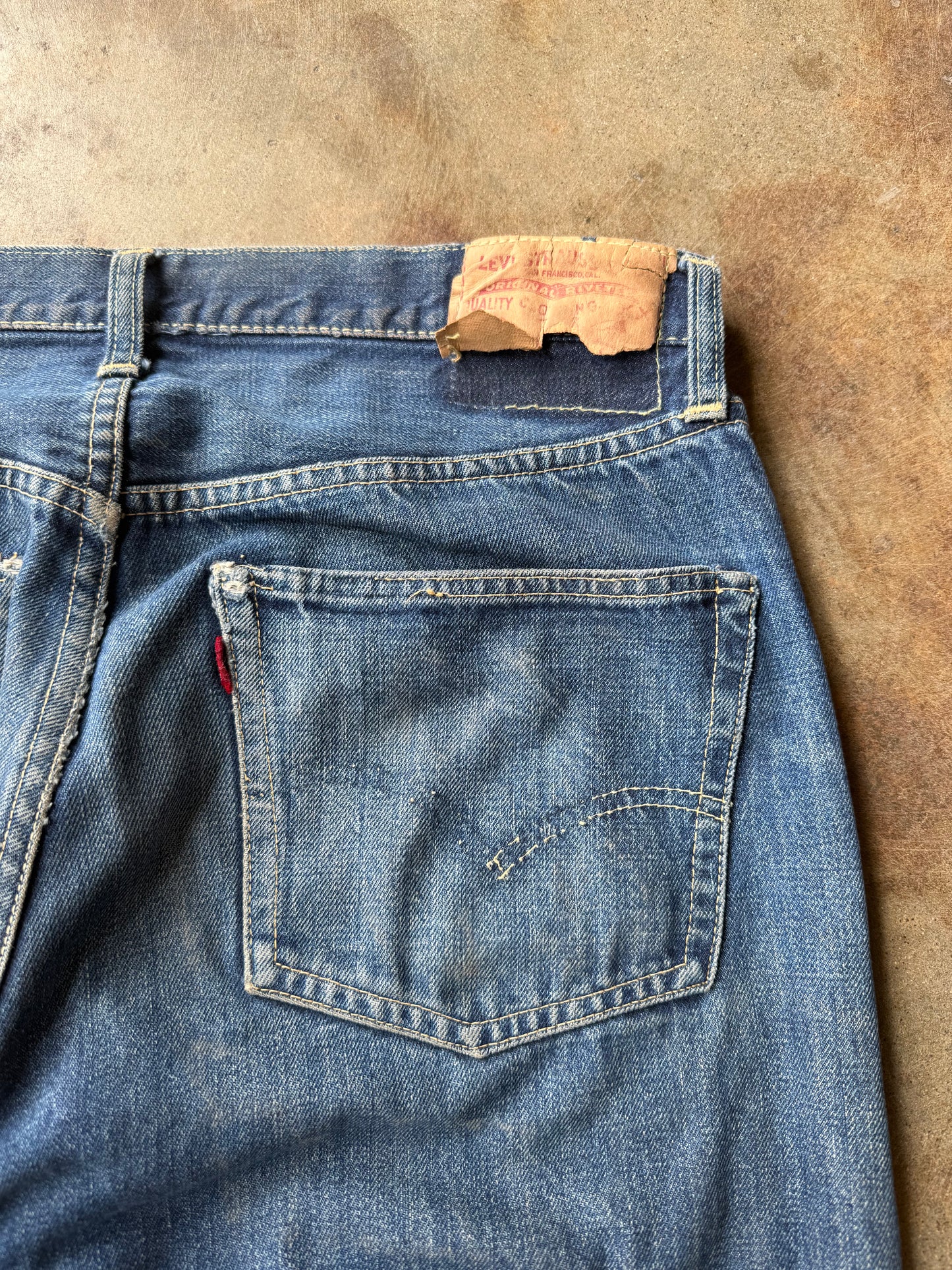 1950’s-60’s Levi’s 501 Button Fly Denim | 34X34