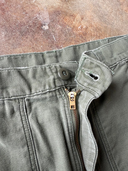 Vintage U.S. Military OG-107 Sateen Trousers | 33X30