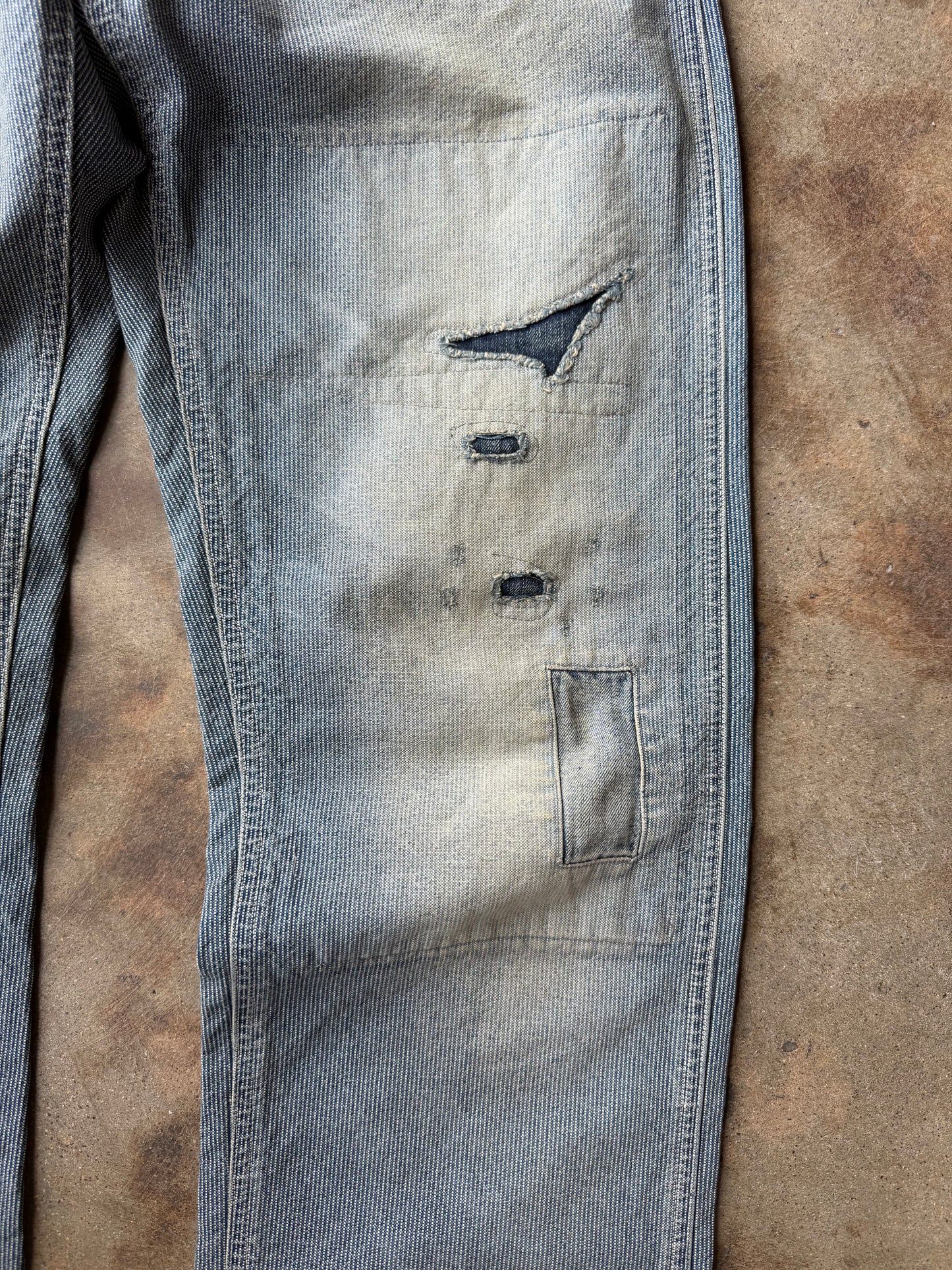 RRL SS24 Hopkins Pincheck Carpenter Pant | 33X32