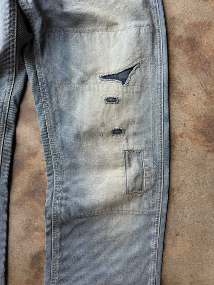 RRL SS24 Hopkins Pincheck Carpenter Pant | 33X32