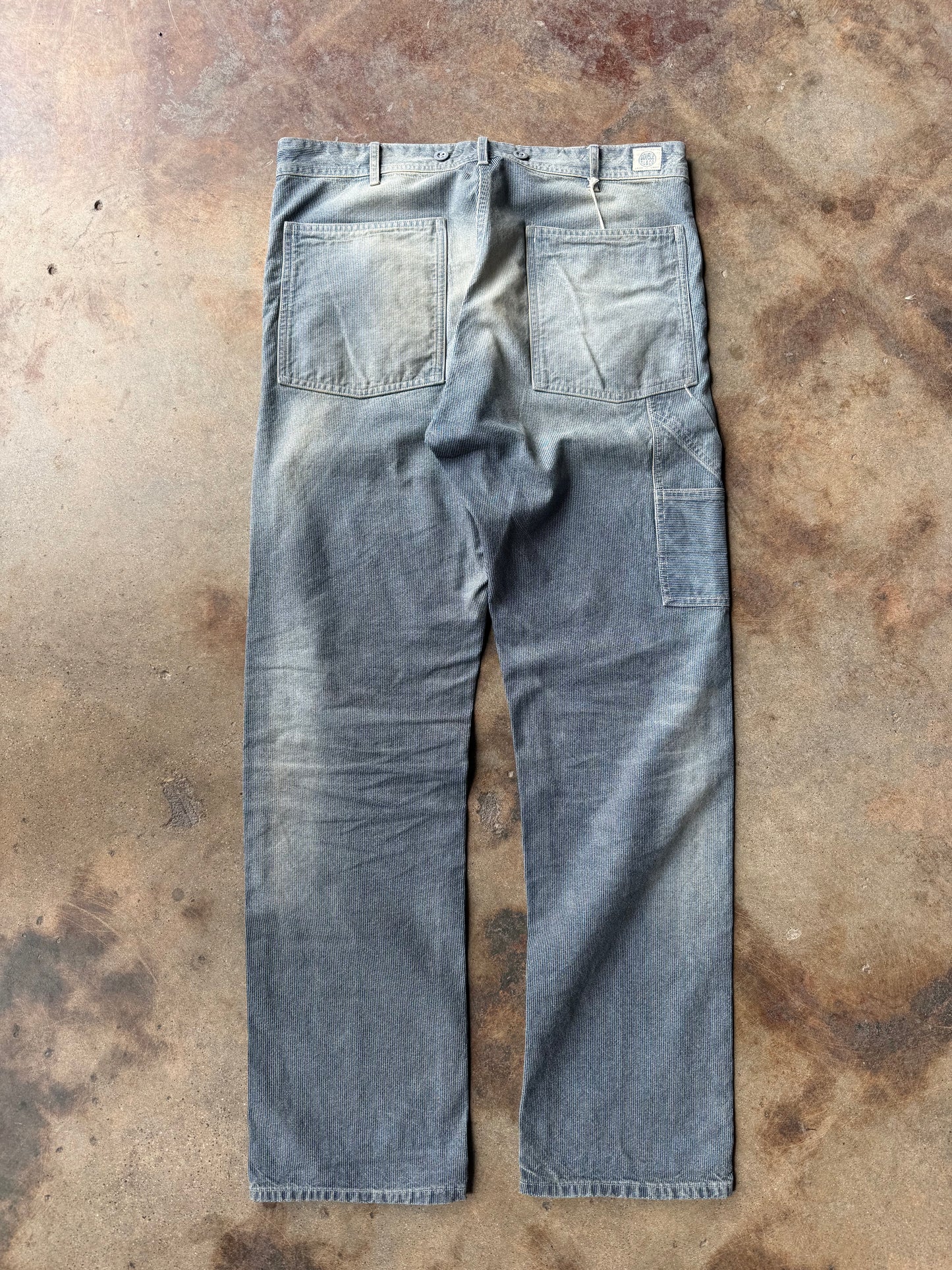 RRL SS24 Hopkins Pincheck Carpenter Pant | 33X32