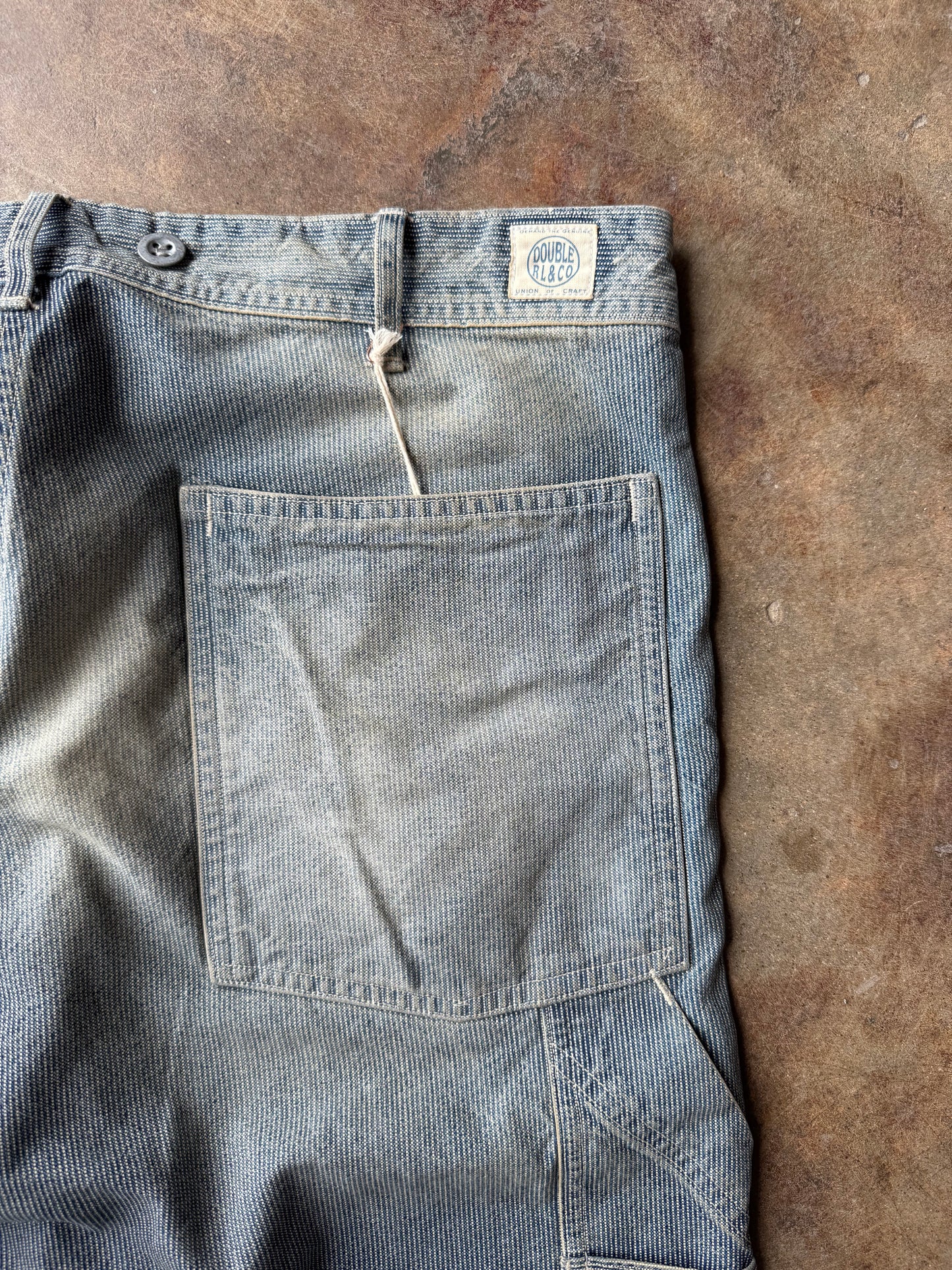 RRL SS24 Hopkins Pincheck Carpenter Pant | 33X32