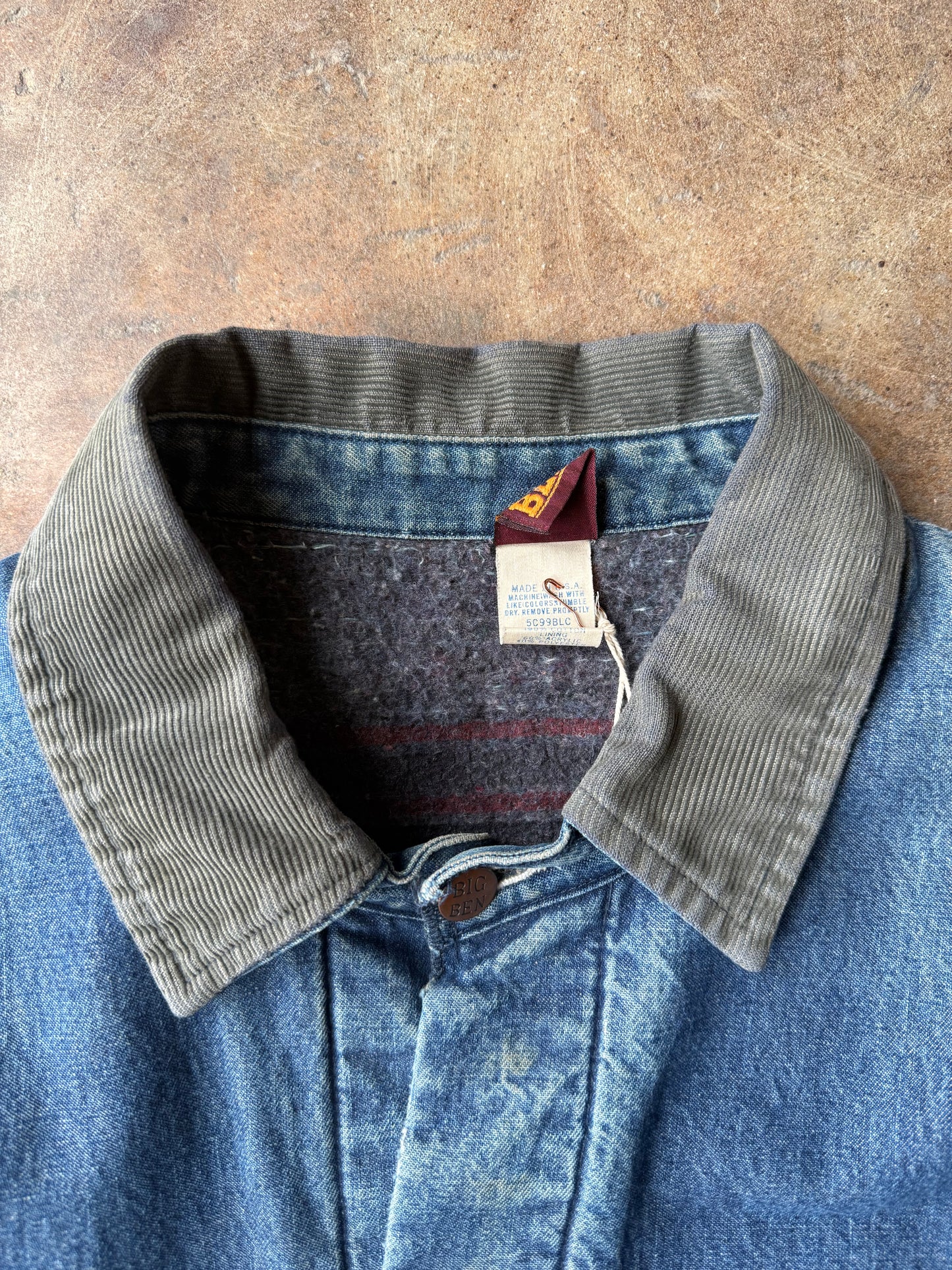 1970’s Big Ben Blanket Chore Coat | 44R