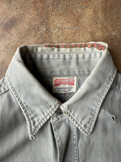 1940’s Ole Honesty Twill Work Shirt | Small