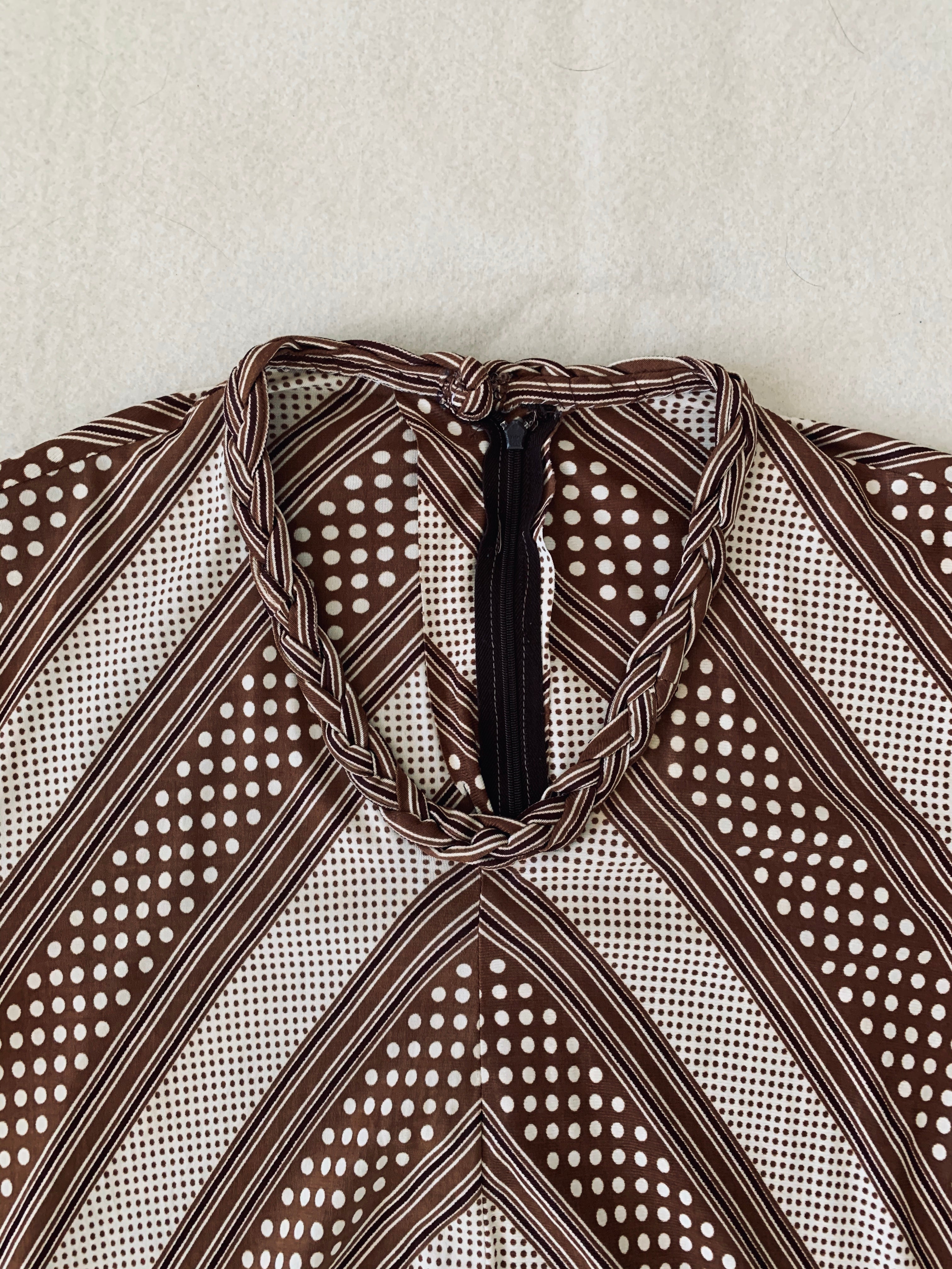 1970’s Handmade A-Line Dress | Large