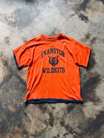 Vintage Evanston Wildkits Reversible Gym Tee | Large