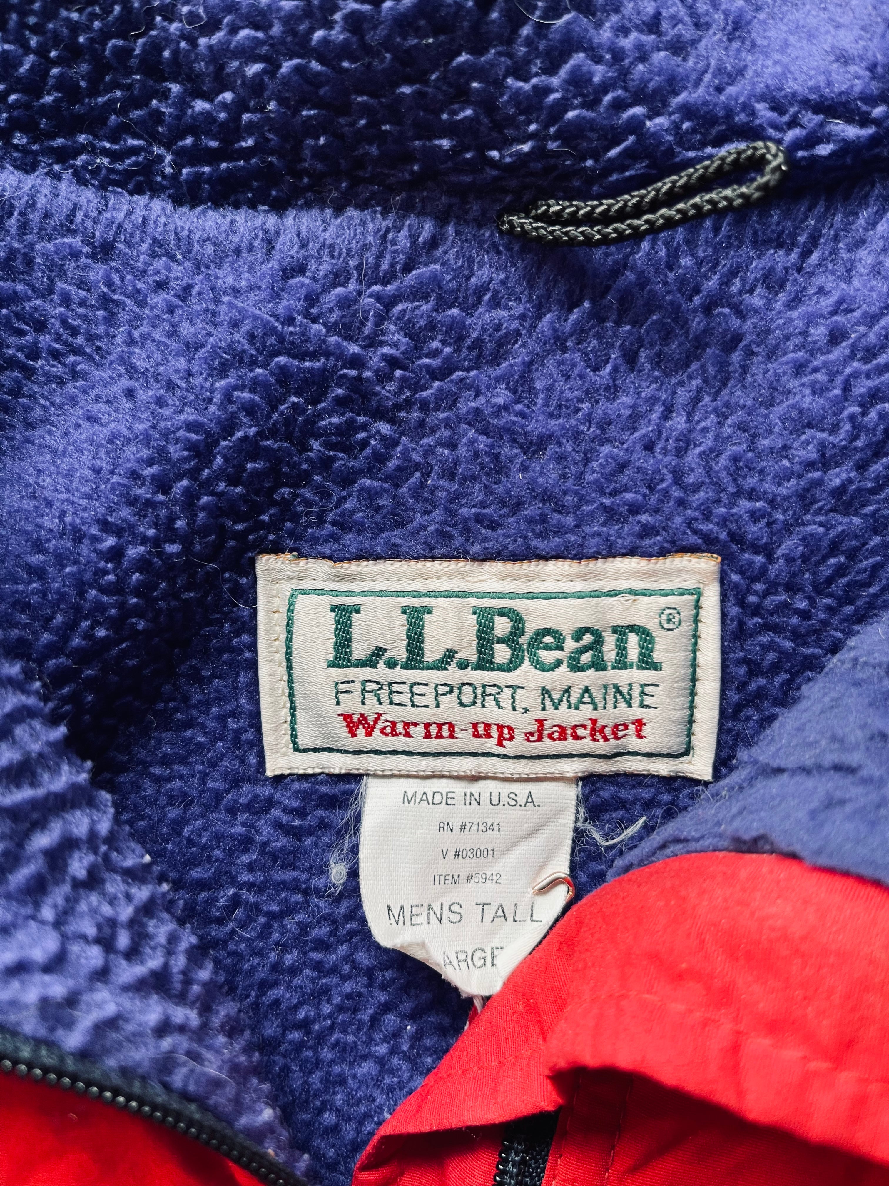 1980’s L.L. Bean Warm-Up Jacket | Large-Tall