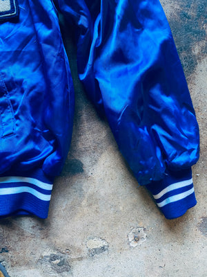 1980s WHANG Satin Varsity Baseball Jacket