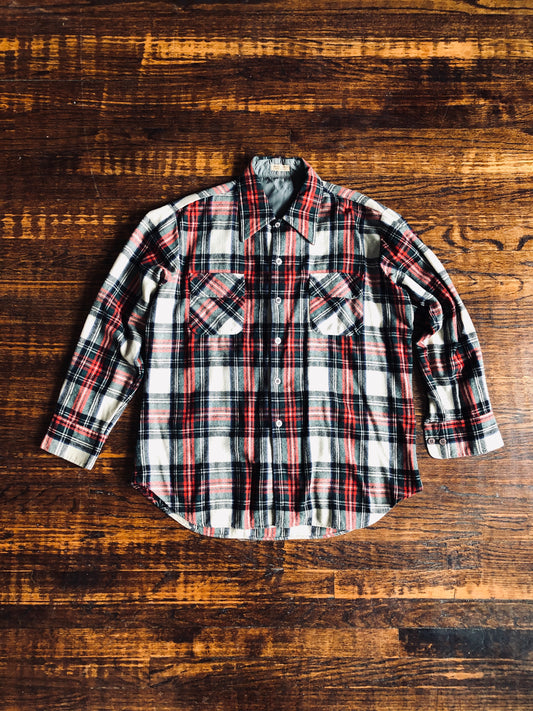 1970’s Wool Plaid Shirt | Medium