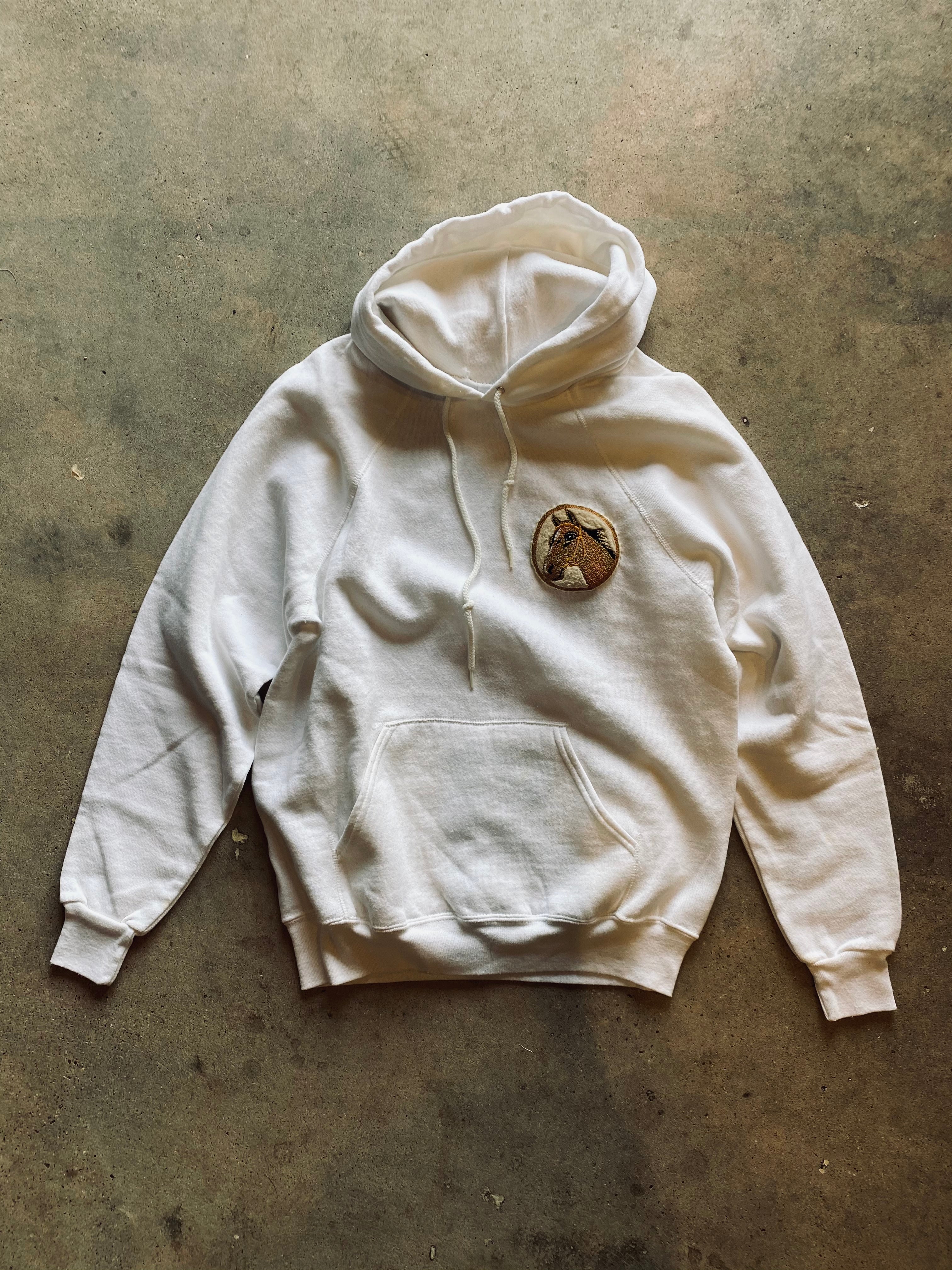 1980s Lee Raglan Sleeve Hoodie | Large