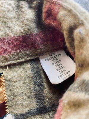 1970’s Van Heusen Windowpane Flannel Shirt