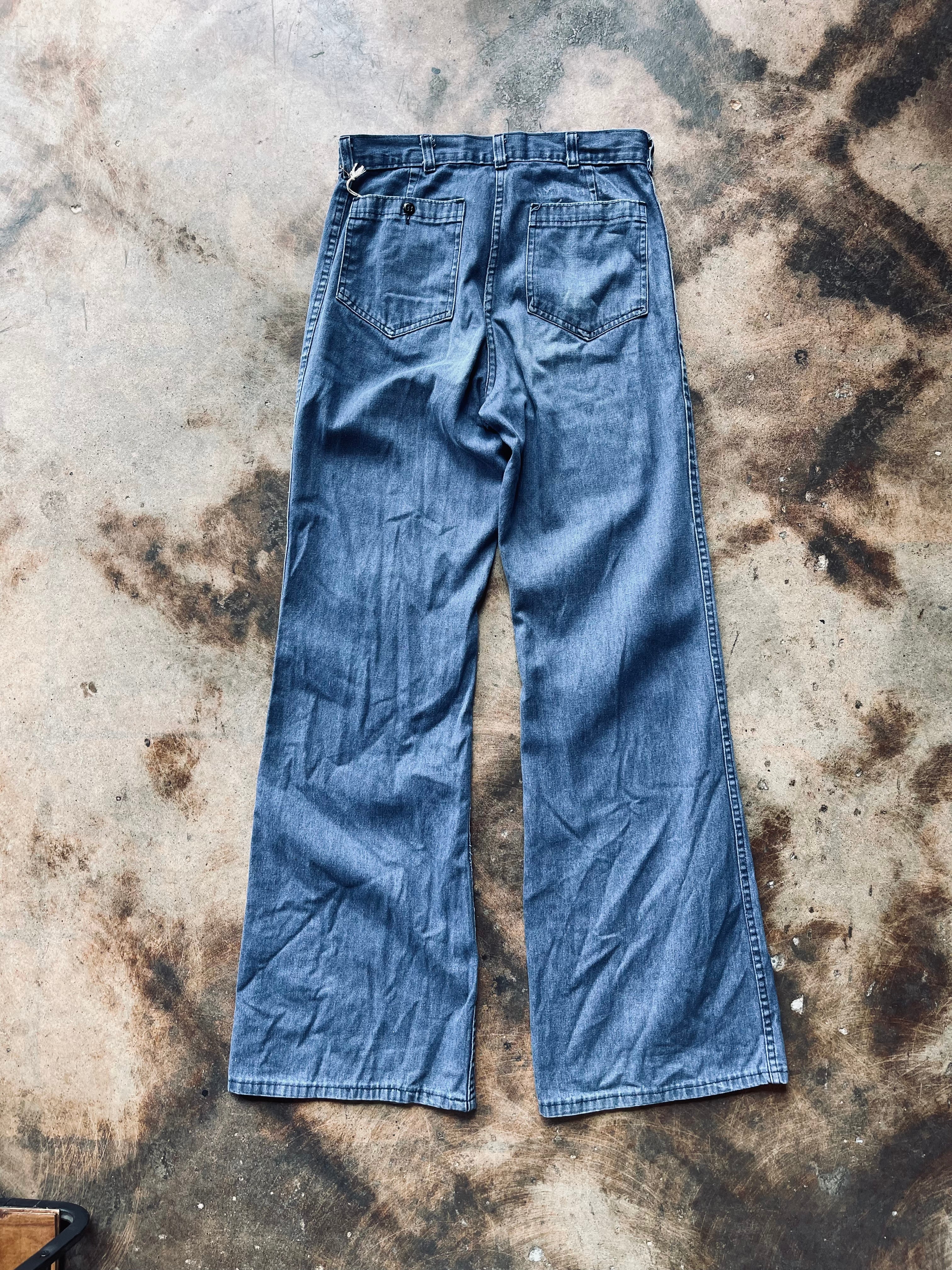 1970's-80's USN Dungaree Denim Trousers | 31X33 – Nylo Wool