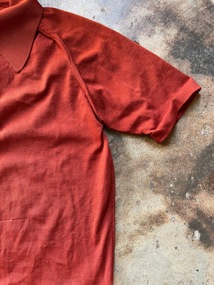 1970’s Raglan Sleeve Knit Polo | Medium