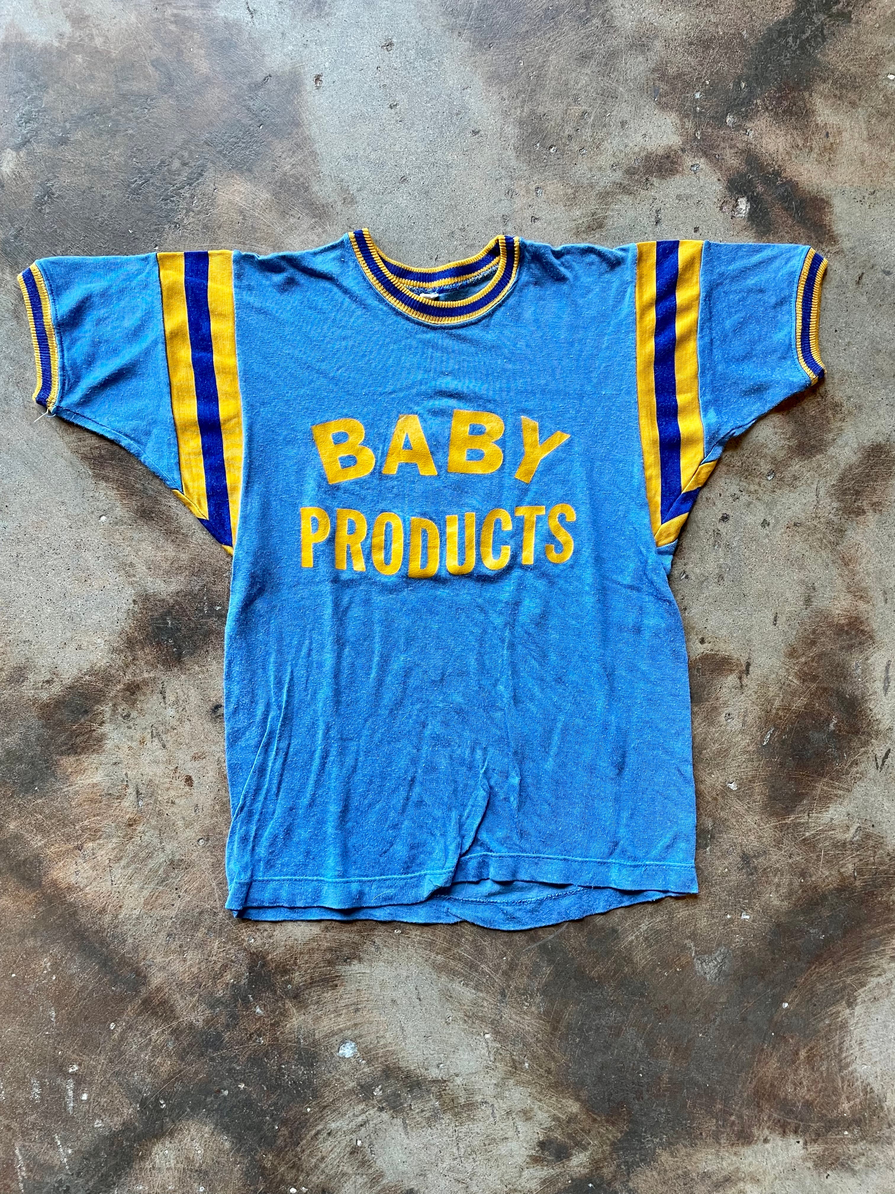 1950's Russell Southern Co “Baby Products” Sports Tee | Medium