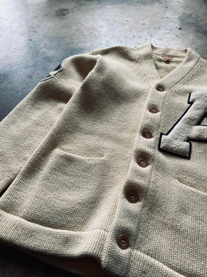 1940’s CB Co by SAND Knit Varsity Cardigan | 40