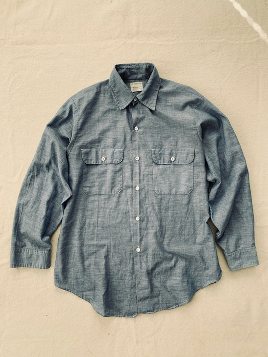 1960’s JCPenny “Big Mac” Selvedge Chambray Shirt | Large