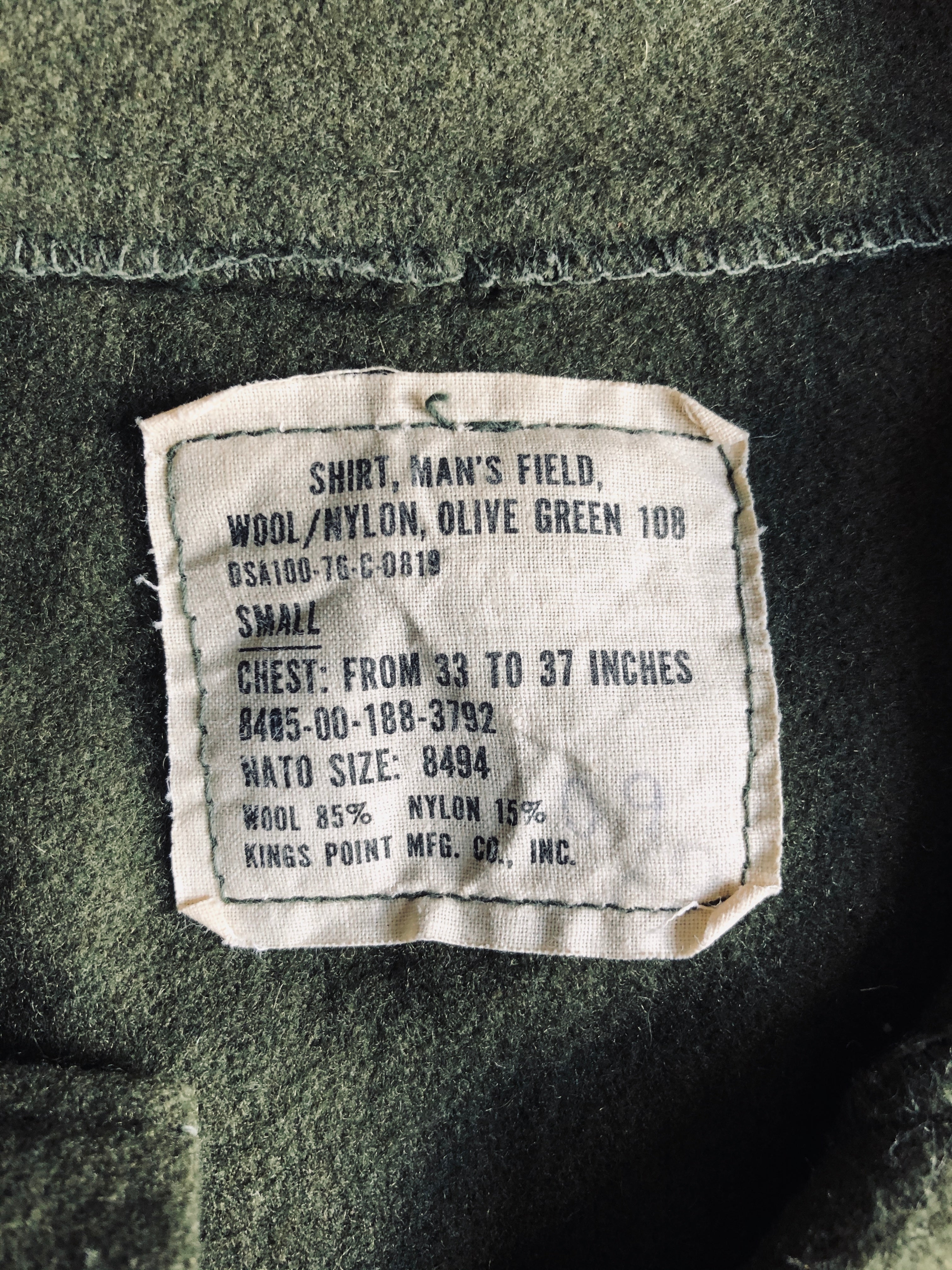 1970’s US Army Wool Field Jacket