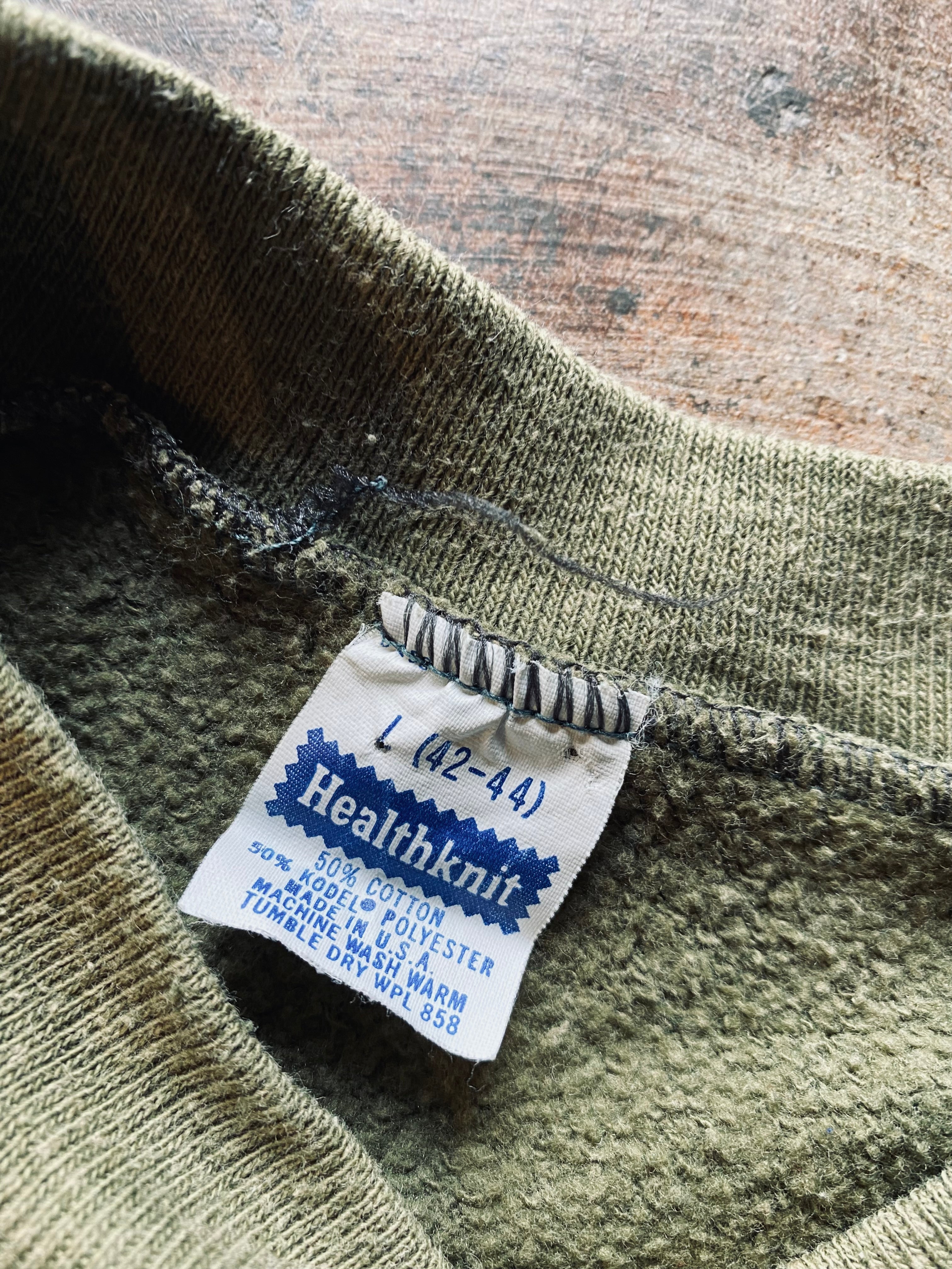 1980s Healthknit Raglan Sleeve Sweatshirt | Large