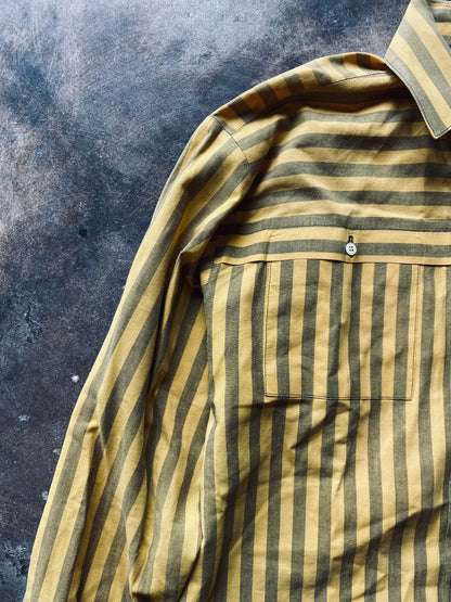 1980s Panhandle Striped Button Up