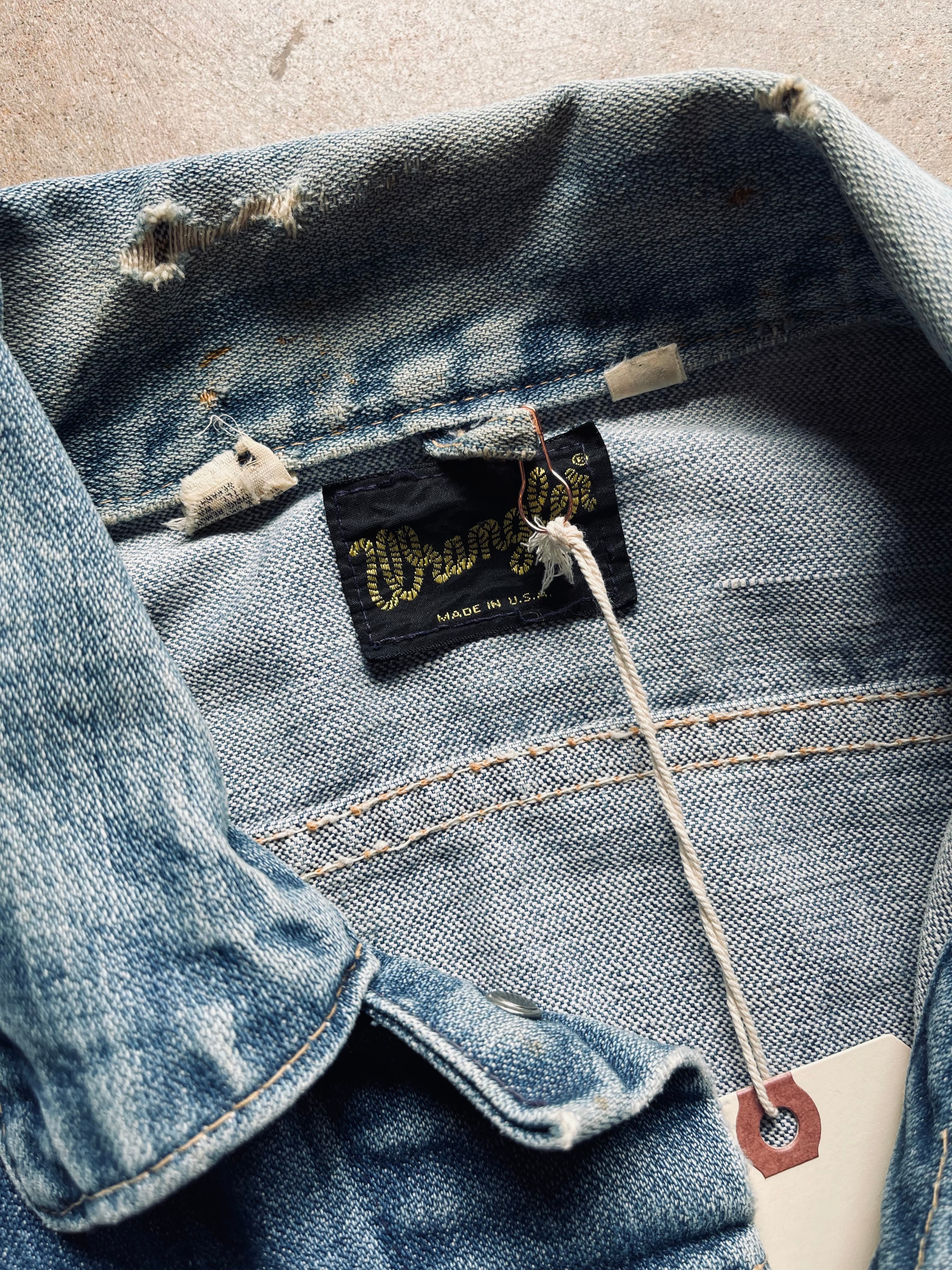 1960s Wrangler Selvedge Denim Jacket | Small