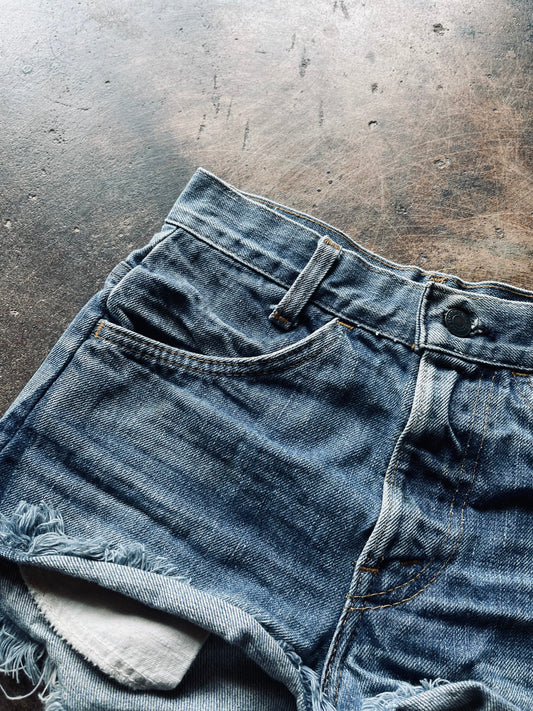 1970’s Levi’s Orange Tab Cut Off Denim Big E | 25