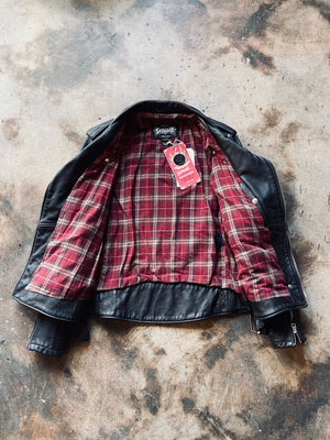 Schott Vintage Fitted Motorcycle Jacket | Large