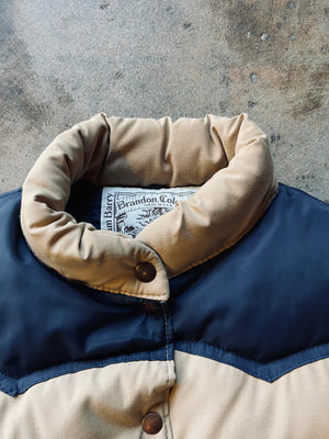 1970’s William Barry Quilted Down Vest | Small