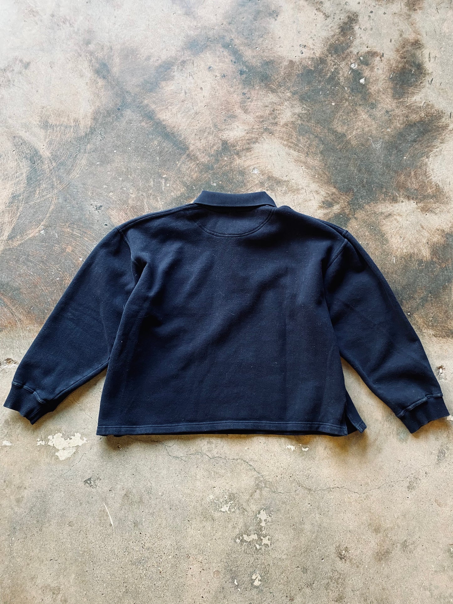 Vintage Cropped Sweatshirt Polo