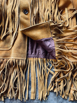 1970s Western Style Fringe Coat
