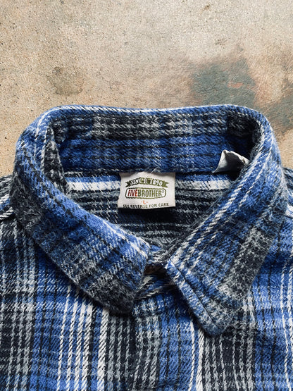 Vintage Five Brothers Flannel Shirt | Large