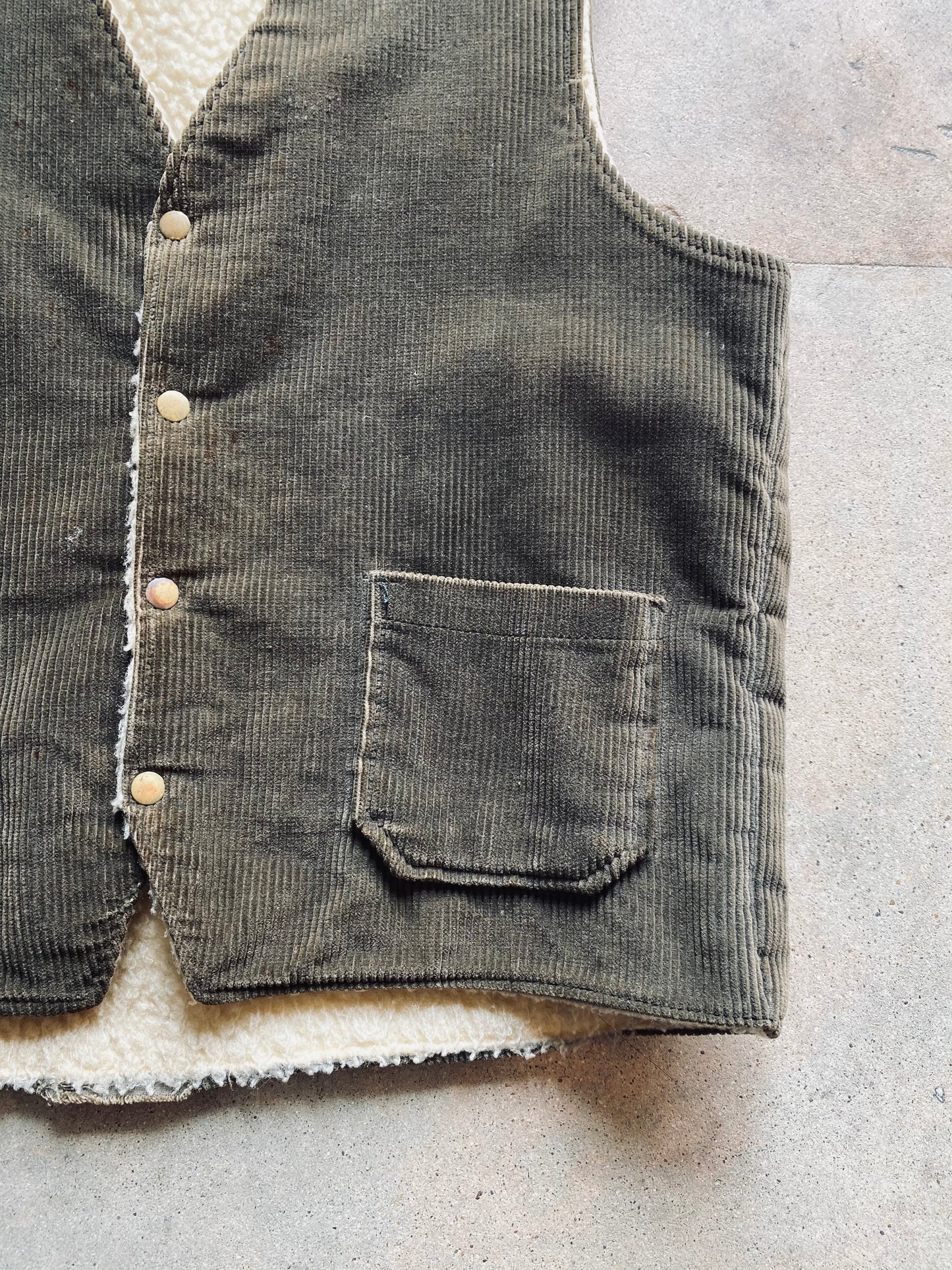 Vintage Corduroy Vest | Medium