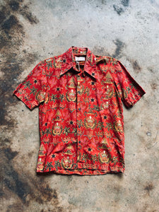 1970’s Batik Keri’s Block Printed Shirt | Small