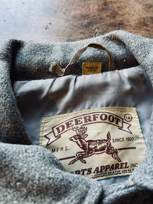1970s Deer Foot Brand Letterman Jacket | Small