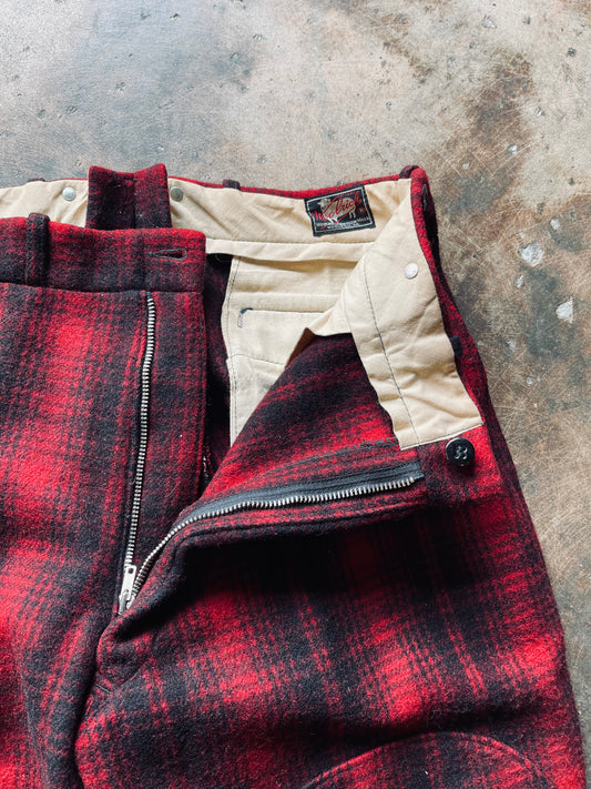 1950’s/60’s Woolrich Plaid Hunting Trouser | 35R