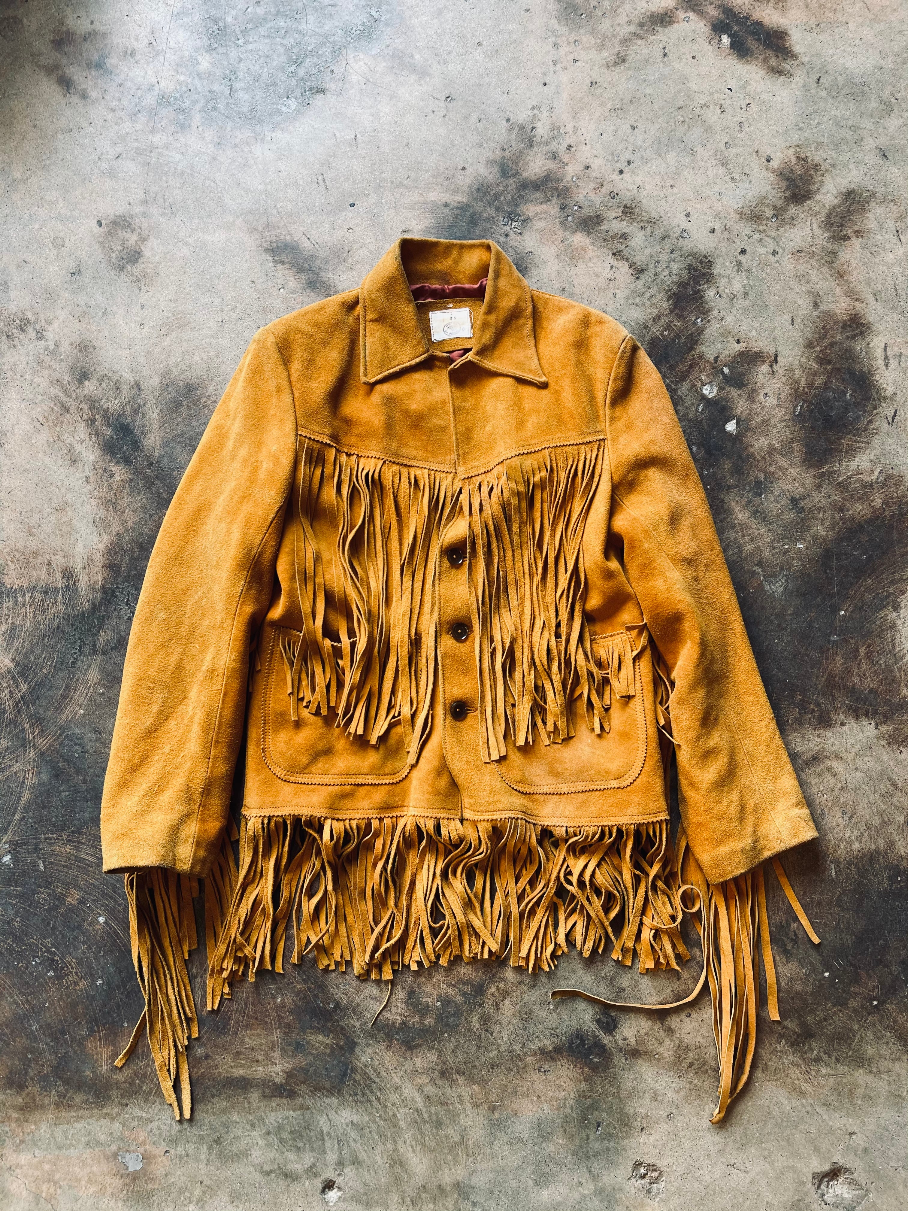 1970s Western Style Fringe Coat