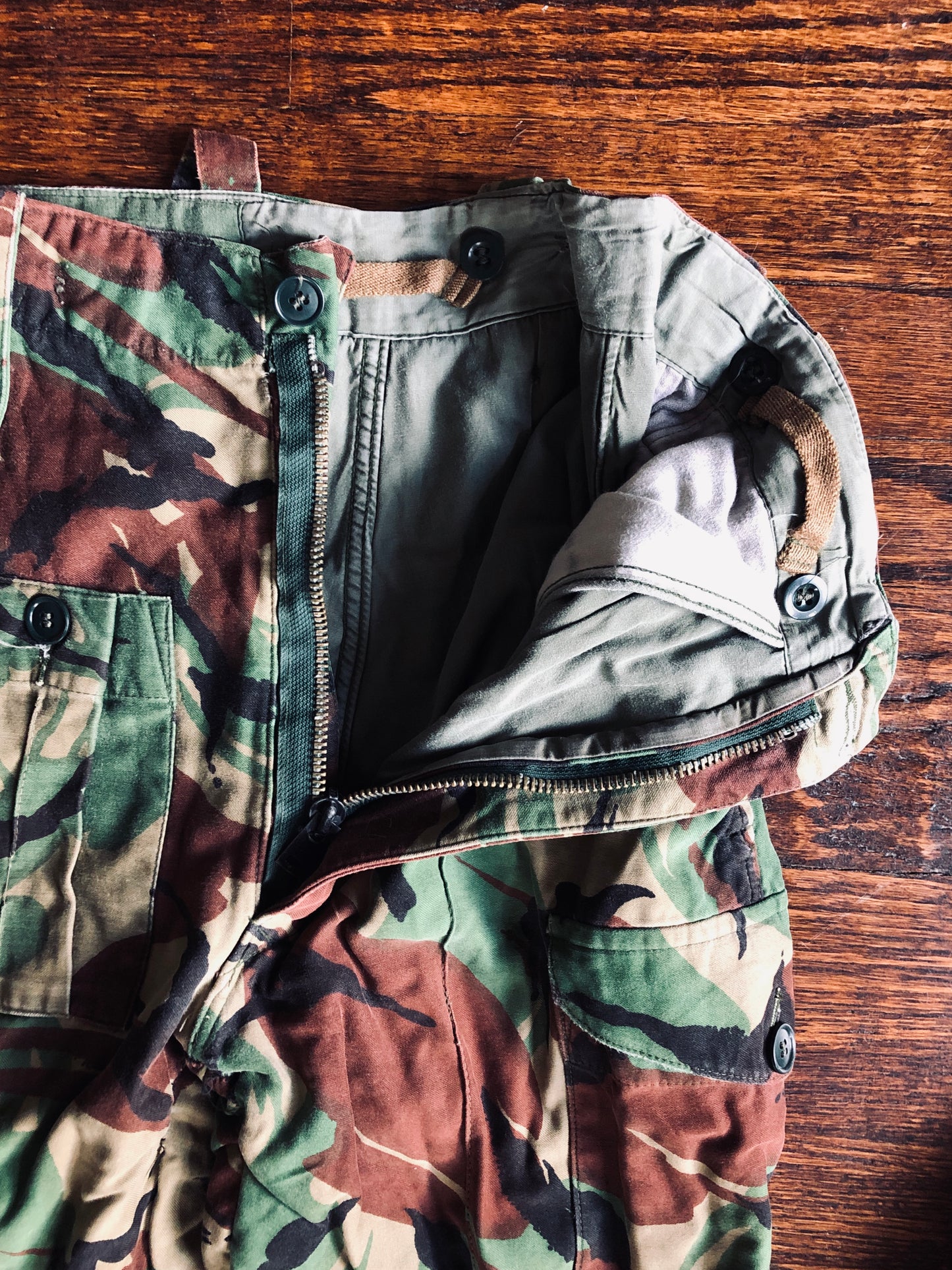 Vintage Camouflage Military Trousers