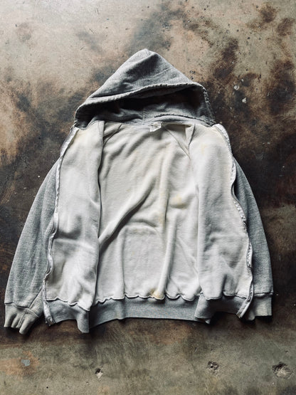 Vintage Thermal Lined Full-Zip Hoodie