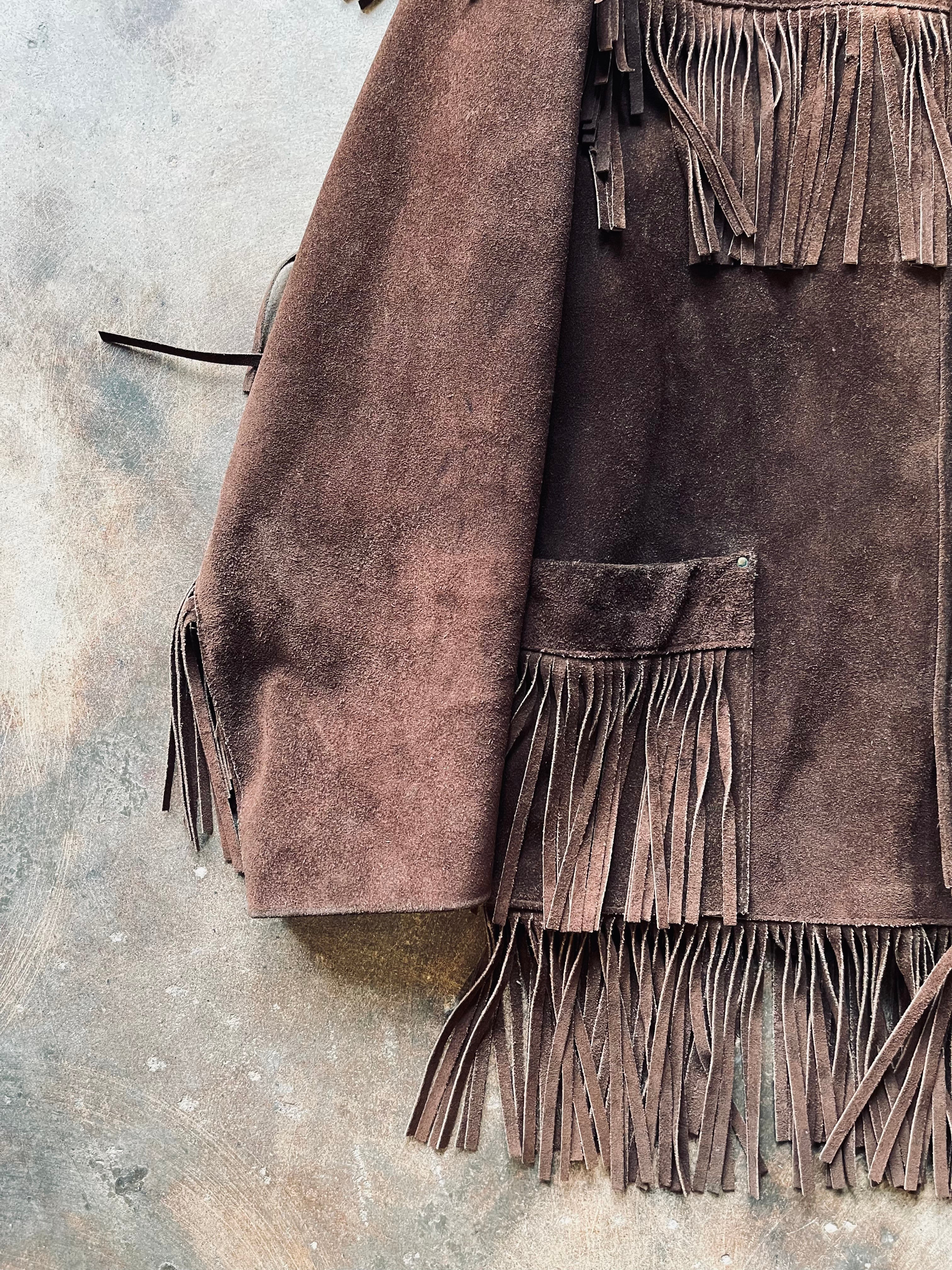 1970’s Western Suede Fringe Jacket | Large