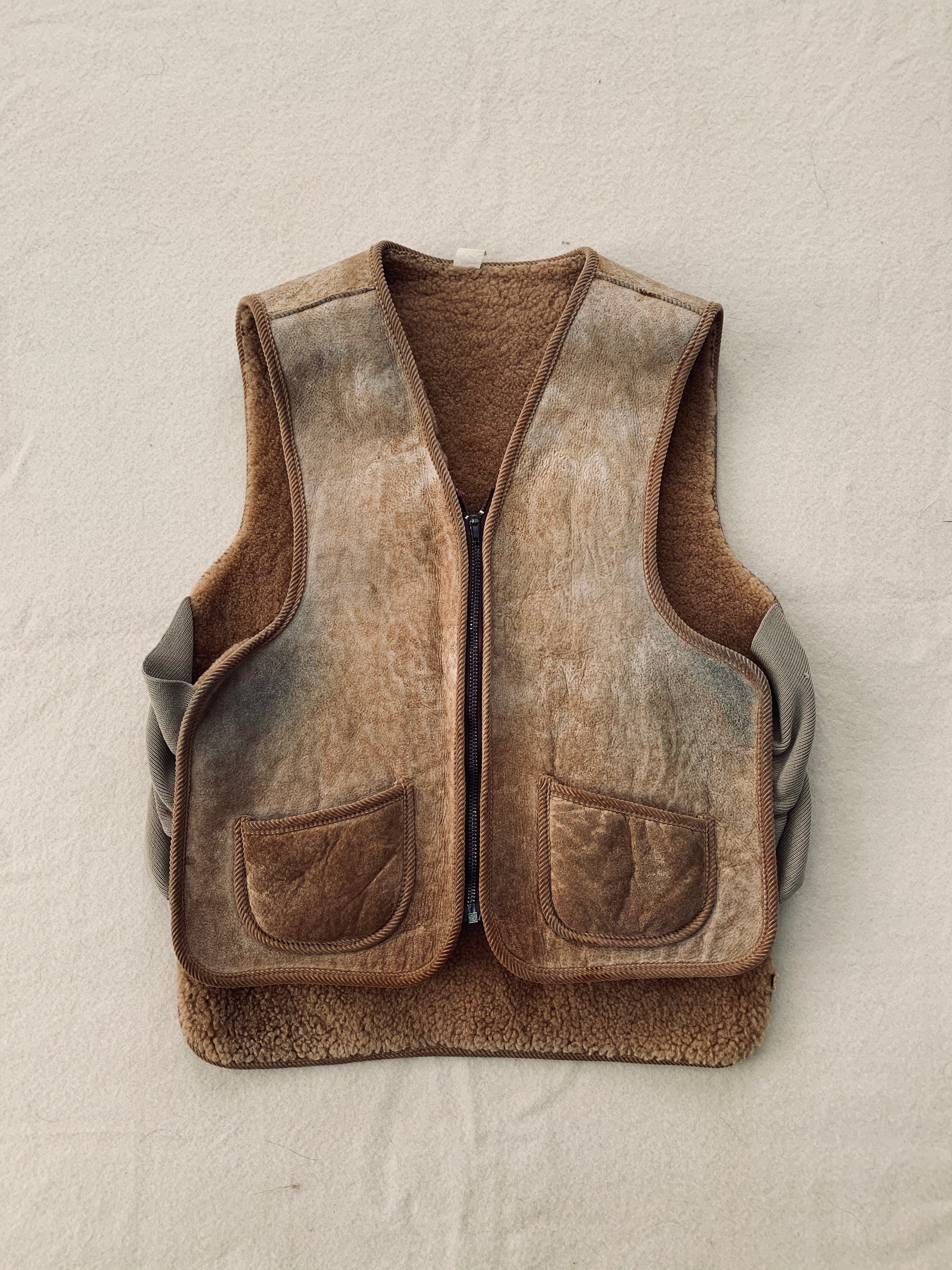 1960’s Canadian Fur & leather Hunting Vest