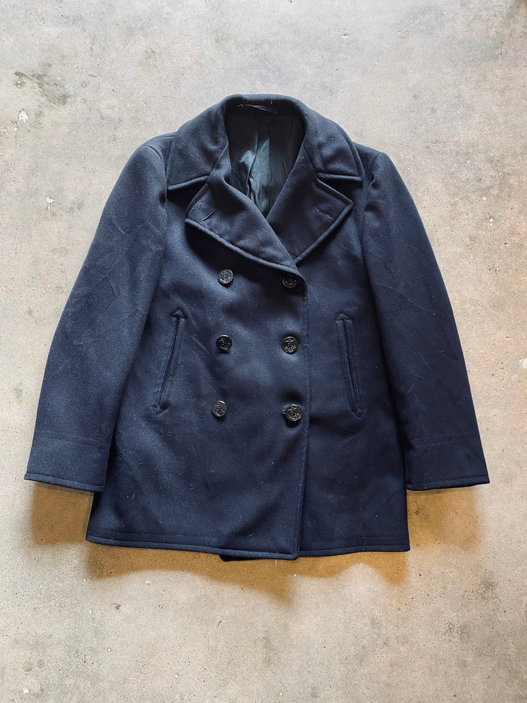 1940s USN Wool Peacoat | 42L – Nylo Wool