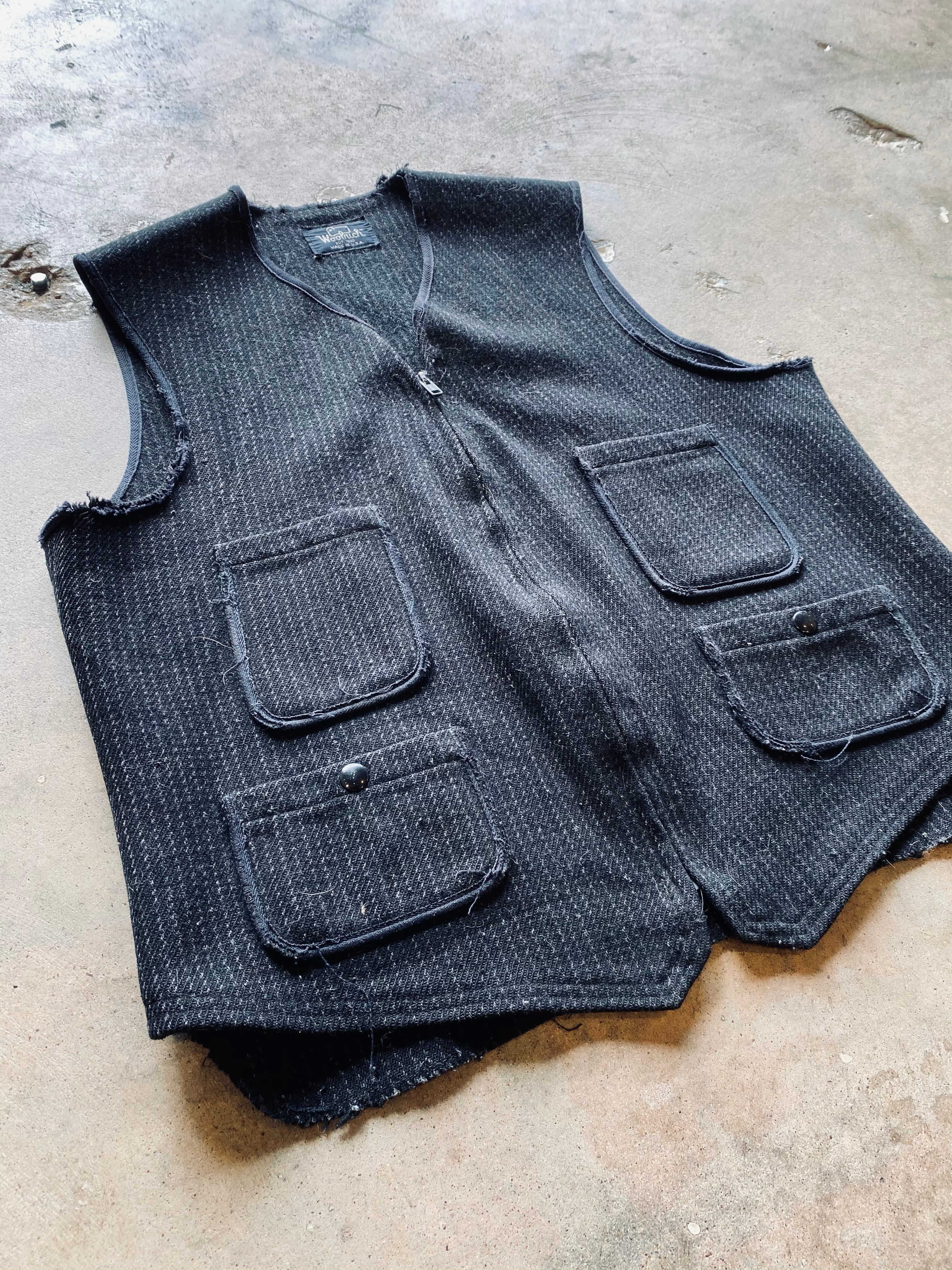1980s Woolrich Chalk Stripe Vest
