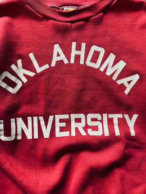 1970’s Russell Athletics Oklahoma University Sweatshirt | Medium
