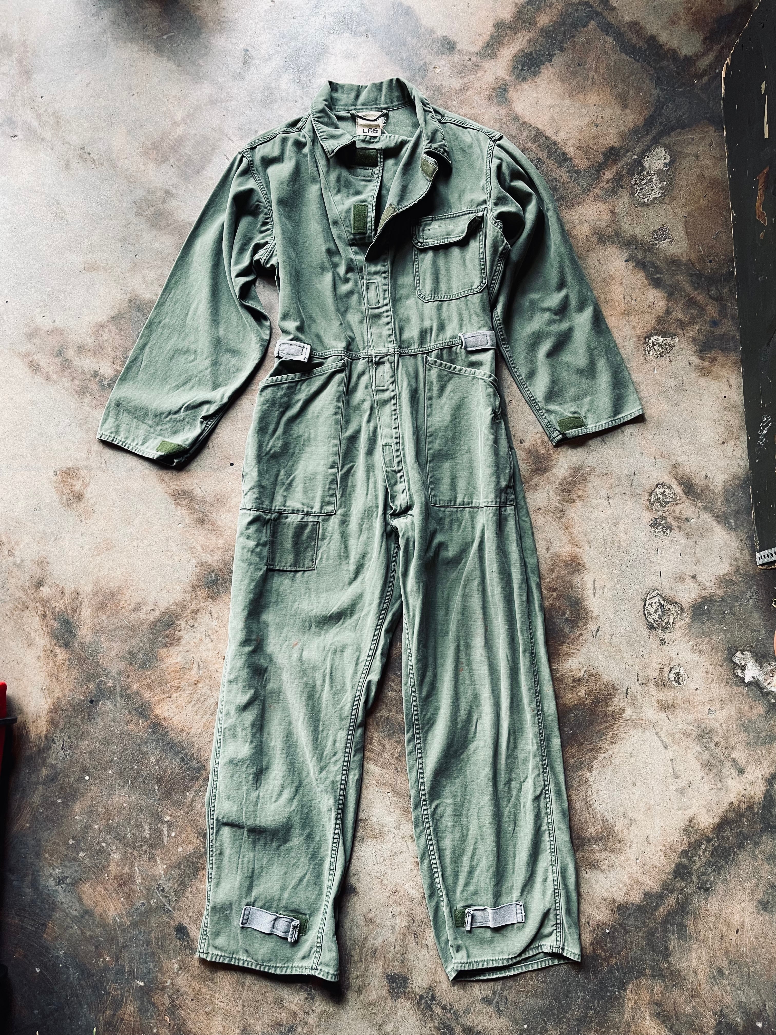 Vintage U.S. Military Sateen Coveralls | Large