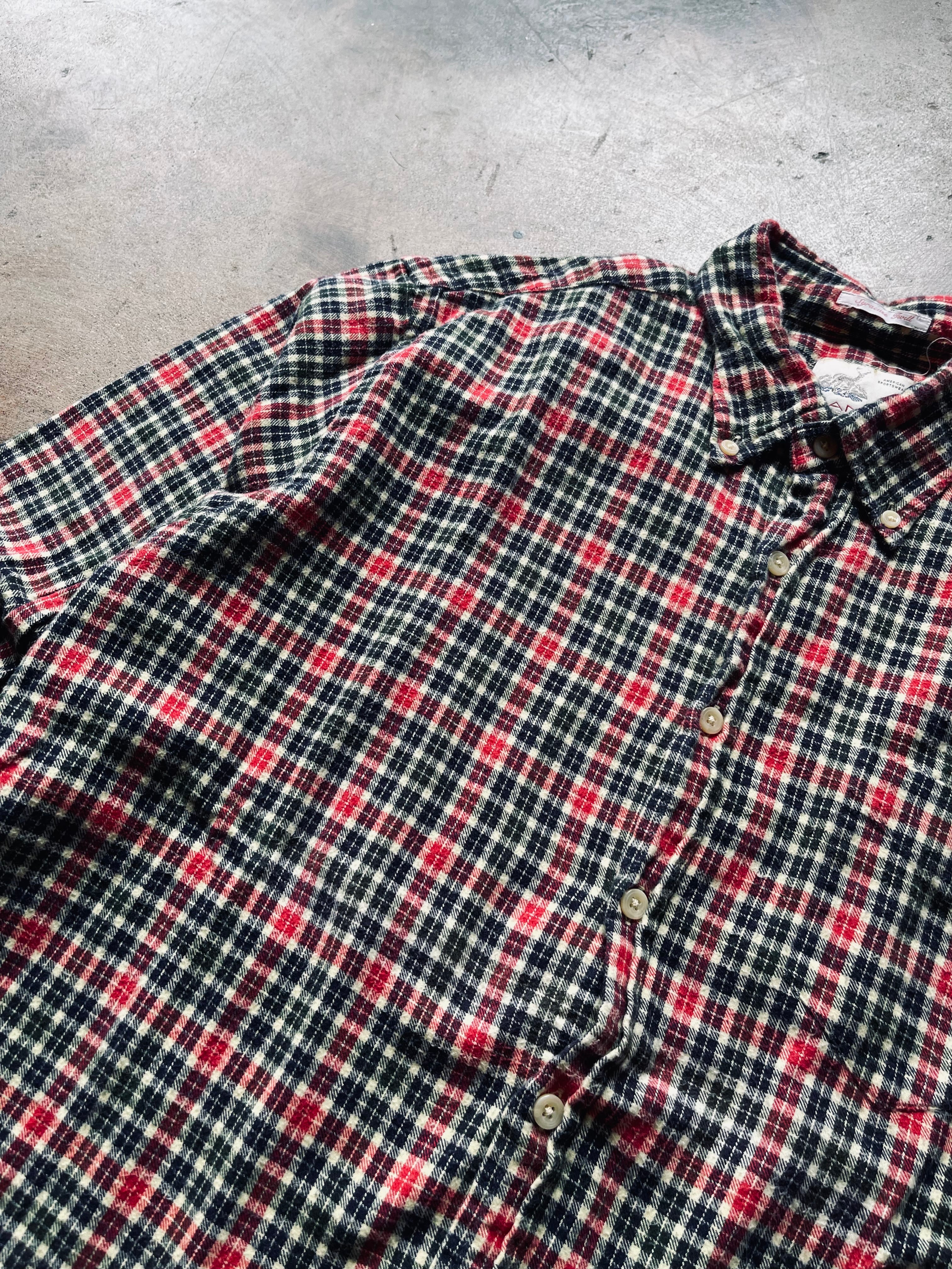 1960’s Gant Rugger Flannel Button Down | X-Large