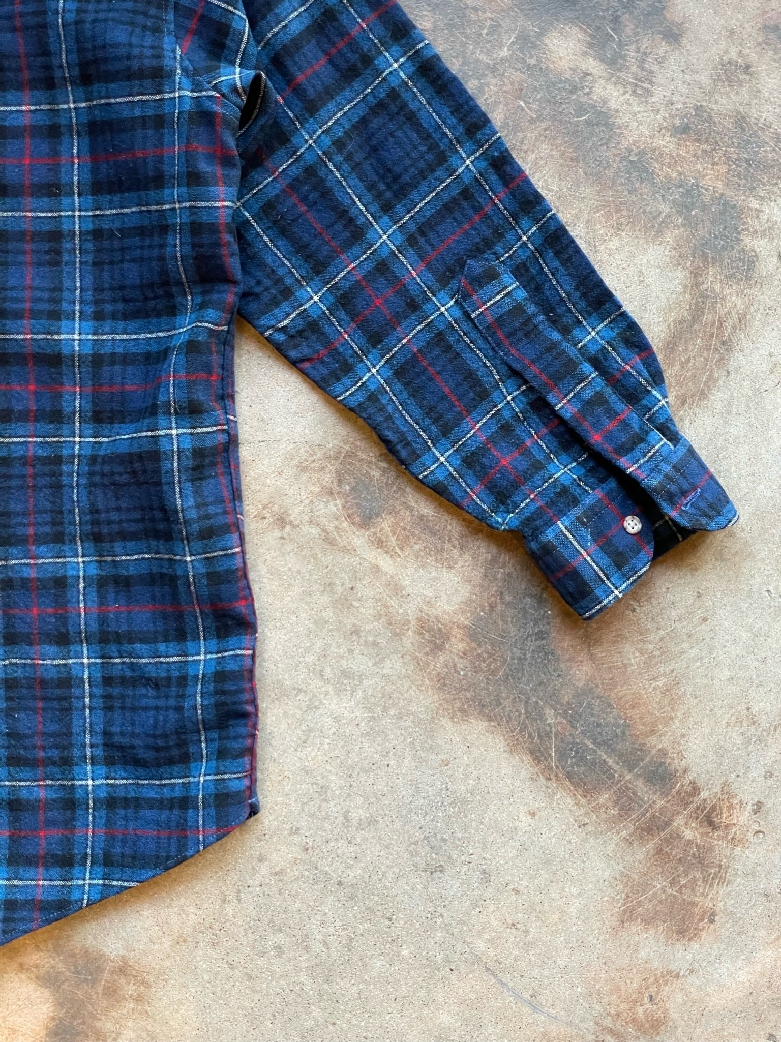 1980’s Pendleton Makenzie Blue Tartan Shirt | Small