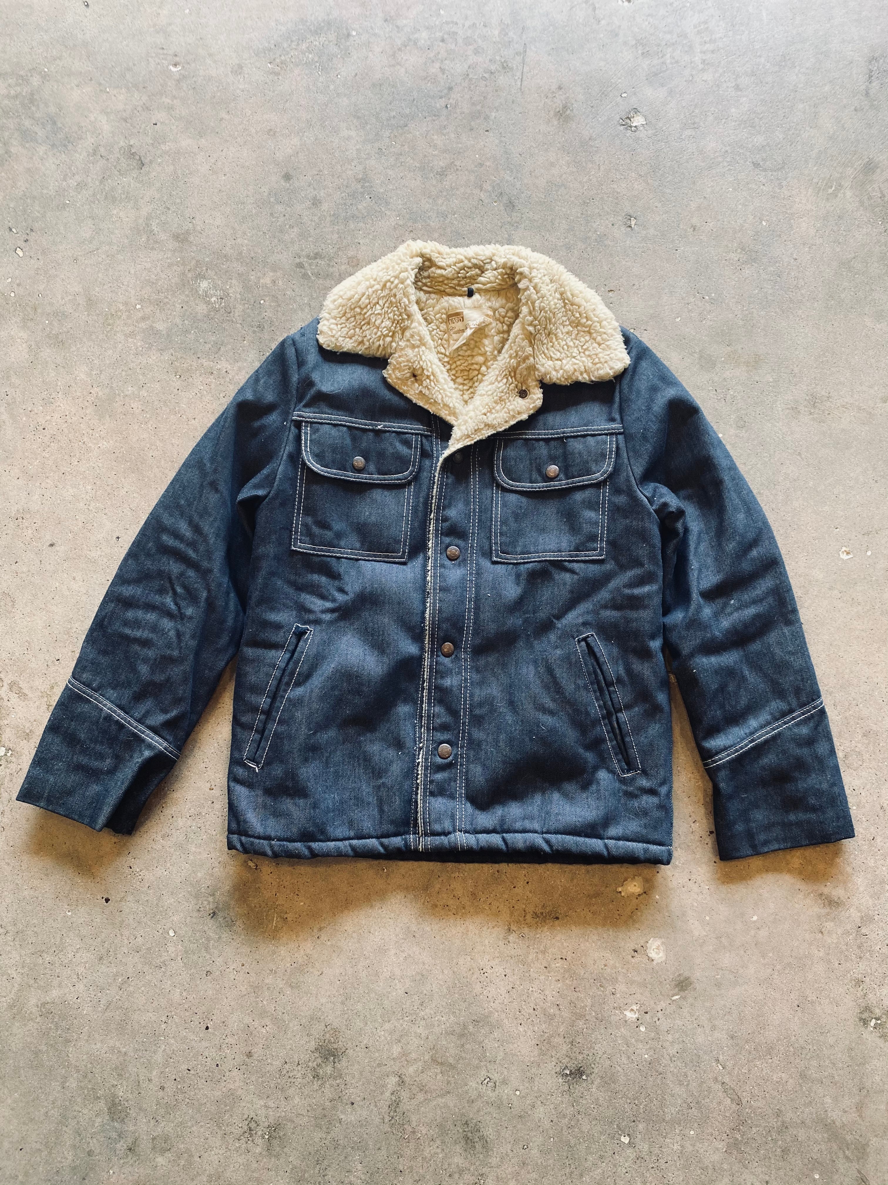 1970s Montgomery Ward Sherpa Line Denim Jacket