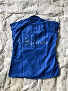 1950’s Broderick Gym Wear Shirt “K. Burrows” | Small
