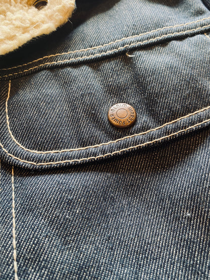 1970s Montgomery Ward Sherpa Line Denim Jacket