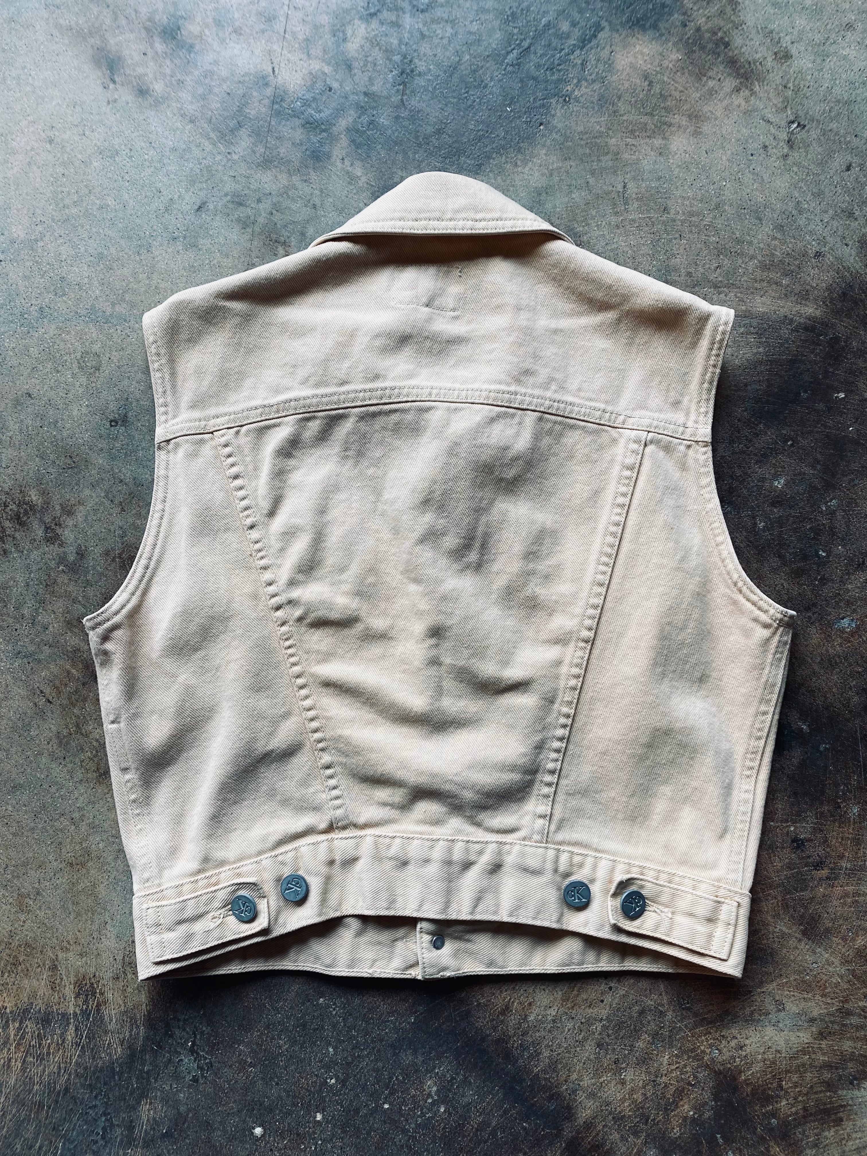 1980s Calvin Klein Jeans Vest & Shorts Set